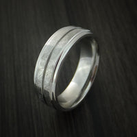 Cobalt Chrome Ring Distressed Finish Band Made to Any Sizing
