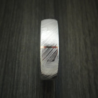 Kuro Damascus Steel and Vertical 14K Rose Gold Inlay Custom Made