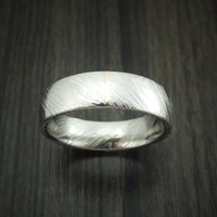 Kuro Damascus Steel and Vertical 14K Rose Gold Inlay Custom Made
