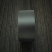 Black Zirconium and Walnut Wood Sleeve Ring Custom Made