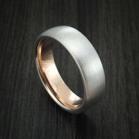 14k White and Rose Gold Band Custom Made