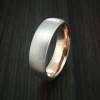 14k White and Rose Gold Band Custom Made