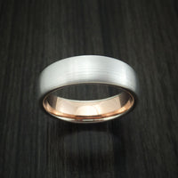 14k White and Rose Gold Band Custom Made