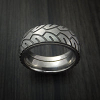 Titanium Bicycle Tire Tread Spinner Ring Custom Made Band