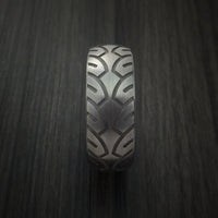 Titanium Bicycle Tire Tread Spinner Ring Custom Made Band
