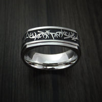 Cobalt Chrome Square Antler Hunting Ring Custom Made