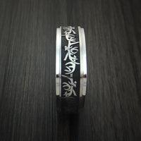 Cobalt Chrome Square Antler Hunting Ring Custom Made