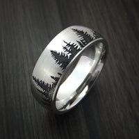 Cobalt Chrome Tree Hunter Ring Custom Made