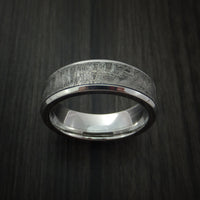 Cobalt Chrome and Gibeon Meteorite Ring Custom Made