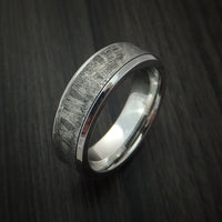 Cobalt Chrome and Gibeon Meteorite Ring Custom Made