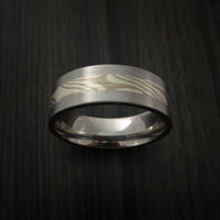 Titanium and Palladium Mokume Ring Custom Made to Any Size 3 to 22