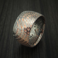 Wide Etched Superconductor Ring Custom Made Titanium-Niobium and Copper Band