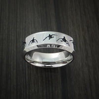 Cobalt Chrome Duck Hunter Ring Custom Made Band