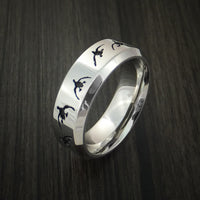 Cobalt Chrome Duck Hunter Ring Custom Made Band