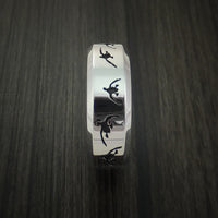 Cobalt Chrome Duck Hunter Ring Custom Made Band