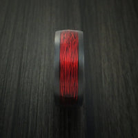 Black Titanium and Wire Ring Custom Made Choose your Color