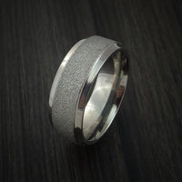 Titanium Wedding Band Engagement Ring Made to Any Sizing and Finish 3-22