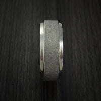 Titanium Wedding Band Engagement Ring Made to Any Sizing and Finish 3-22