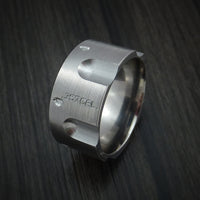 Titanium Revolver Ring .357 Caliber Custom Made Band