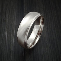 14K White Gold Classic Style Wedding Band Custom Made