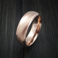 14K Rose Gold Classic Style Wedding Band Custom Made