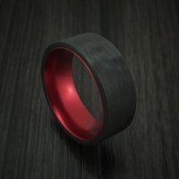 Solid Carbon Fiber Ring with Anodized Sleeve Custom Made