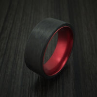 Solid Carbon Fiber Ring with Anodized Sleeve Custom Made