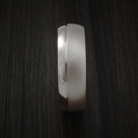 14K Rose Gold Classic Style Band with Two-Tone Finish Custom Made Ring
