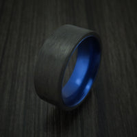 Solid Carbon Fiber Ring with Anodized Sleeve Custom Made