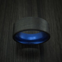 Solid Carbon Fiber Ring with Anodized Sleeve Custom Made