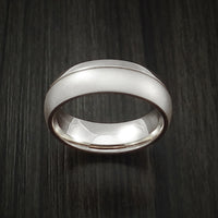 14K Rose Gold Classic Style Band with Two-Tone Finish Custom Made Ring