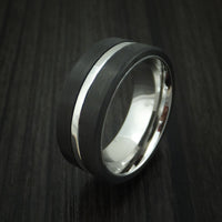 Cobalt Chrome and Carbon Fiber Band Custom Made