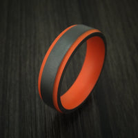 Black Titanium and Cerakote Ring Custom Made