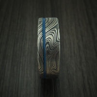 Marble Kuro Damascus Steel and Cerakote Ring Custom Made