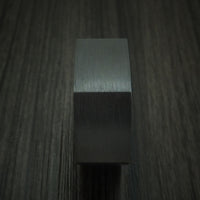 Black Titanium Hexagon Band Custom Made Ring