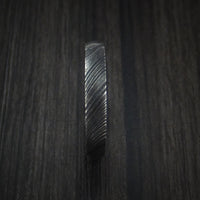 Kuro Damascus Steel Ring Custom Made Wedding Band