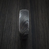 Kuro Damascus Steel Ring Custom Made Wedding Band