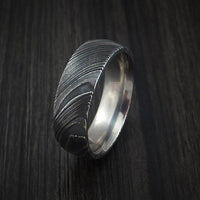 Kuro Damascus Steel Ring Custom Made Wedding Band