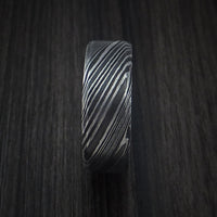 Kuro Damascus Steel Ring Custom Made Wedding Band