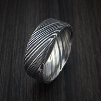 Kuro Damascus Steel Ring Custom Made Wedding Band