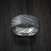 Kuro Damascus Steel Ring Custom Made Wedding Band