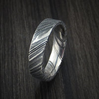 Kuro Damascus Steel Ring Custom Made Wedding Band
