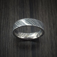 Kuro Damascus Steel Ring Custom Made Wedding Band