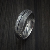 Kuro Damascus Steel Ring Wedding Band Genuine Craftsmanship