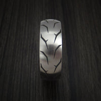 Titanium Tread Ring Custom Made Tire Band