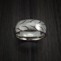 Titanium Tread Ring Custom Made Tire Band