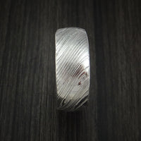 Kuro Damascus Steel Ring Custom Made Wedding Band