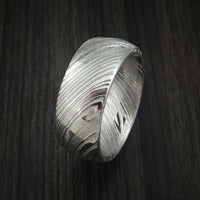 Kuro Damascus Steel Ring Custom Made Wedding Band