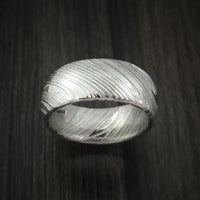 Kuro Damascus Steel Ring Custom Made Wedding Band