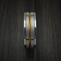 Titanium and Anodized Bronze Spinner Band Custom Made Ring